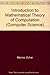 Introduction to Mathematical Theory of Computation (Computer Science S.)