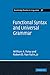 Functional Syntax and Universal Grammar (Cambridge Studies in Linguistics)