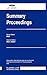 Summary Proceedings