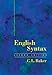 English Syntax (The MIT Press)