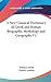 A New Classical Dictionary of Greek and Roman Biography, Mythology and Geography V1