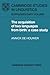 The Acquisition of Two Languages from Birth: A Case Study (Cambridge Studies in Linguistics)