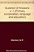 A Question of Answers: v. 1 (Primary socialization, language and education)