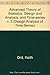 The Advanced Theory of Statistics (Design Analysis of Time Series) Complete in Three Volumes