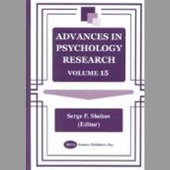 Advances in Psychology Research Volume 15