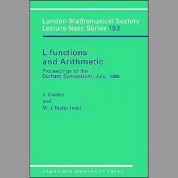 LMS: 153 L Functions and Arithmetic (London Mathematical Society Lecture Note Series)