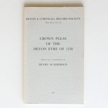Crown Pleas of the Devon Eyre of 1238
