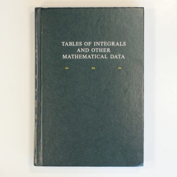 Tables of Integrals and Other Mathematical Data