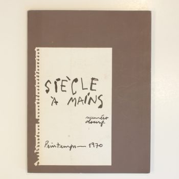 Siecle A Mains No 12 1970