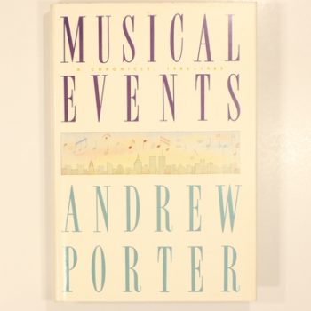 Musical Events 1980-83: A Chronicle (Musical Events: A Chronicle)